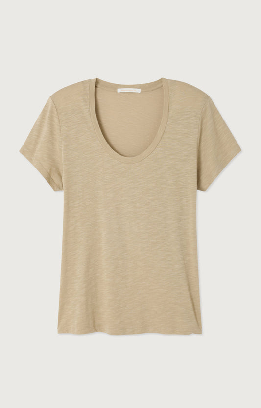 T-SHIRT DROIT MC COL U