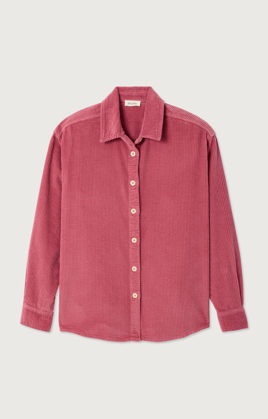 CHEMISE LONGUE AMPLE ML COL BOUTONNE