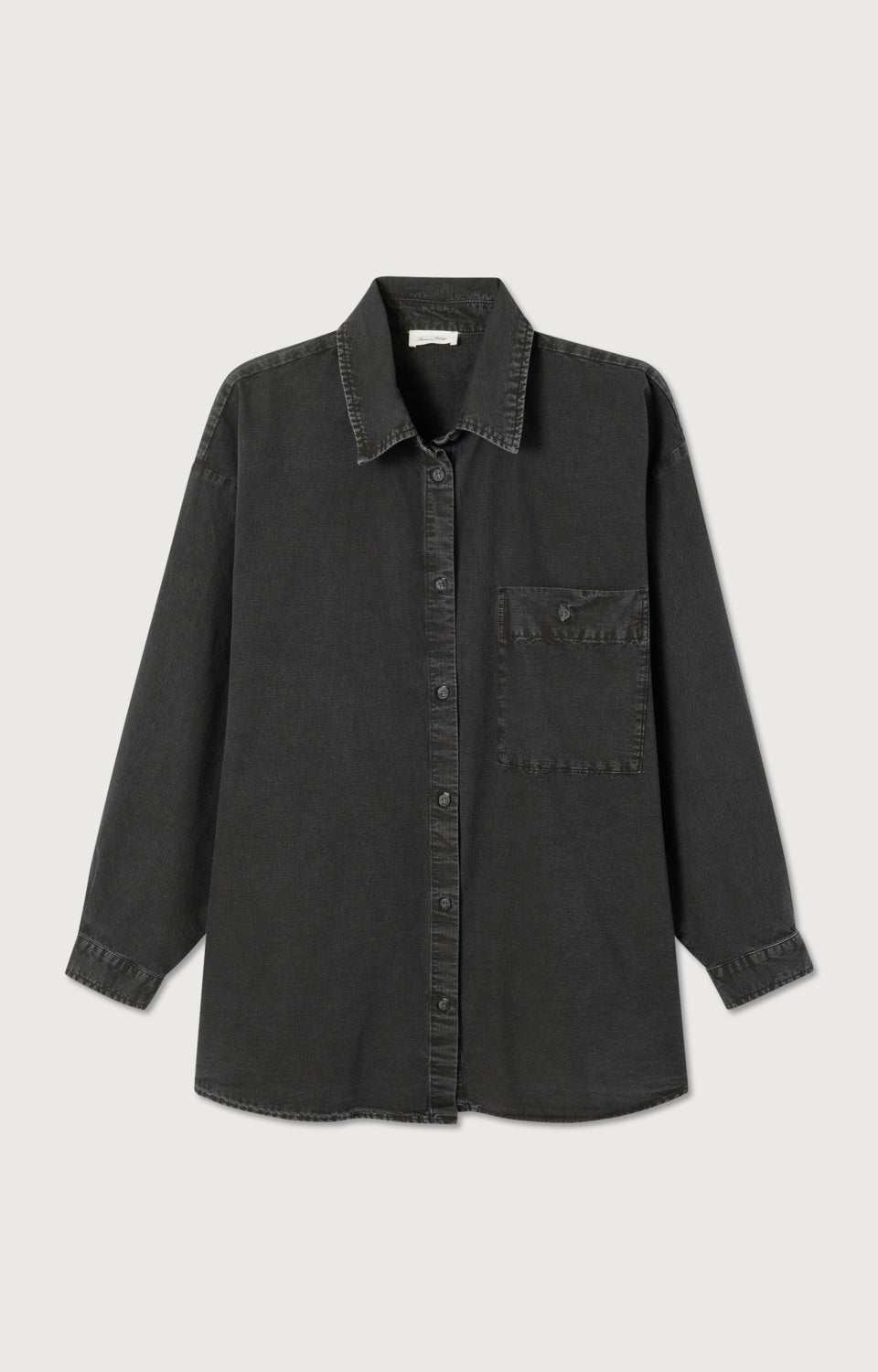 CHEMISE LONGUE AMPLE ML COL BOUTONNE