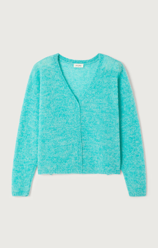 GILET COURT ML COL V