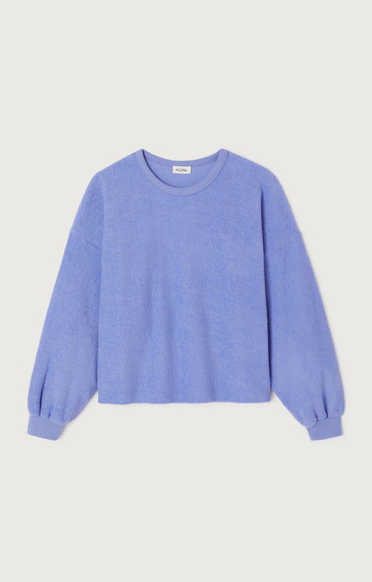 SWEAT DROIT ML COL ROND