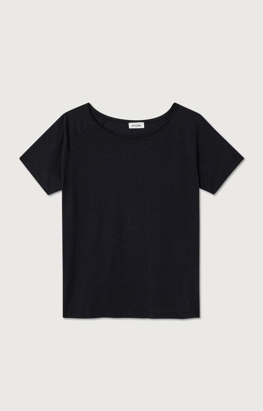 T-SHIRT DROIT MC COL BATEAU