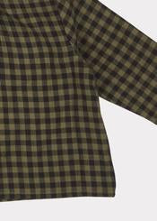 Baby Boys Gingham Moss Raven Shirt