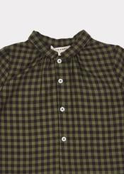 Baby Boys Gingham Moss Raven Shirt