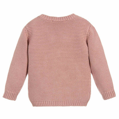 Baby Girls Dusky Rose Cotton Jumper