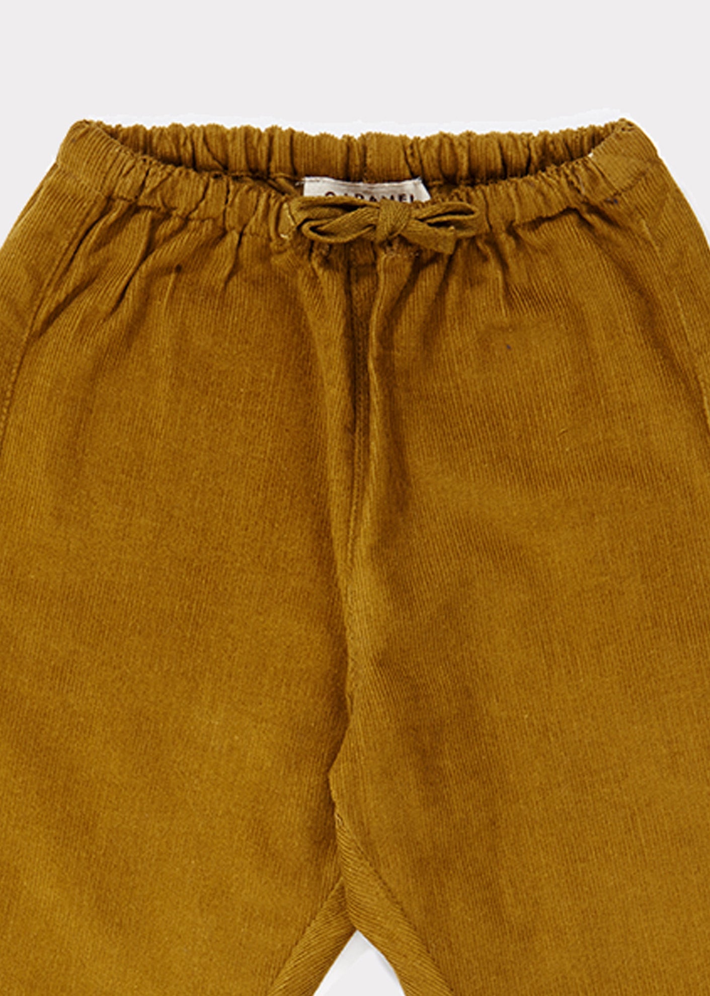 女婴棕色棉长裤