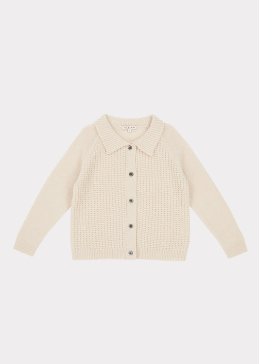 Boys & Girls Cream Woodpecker Cardigan