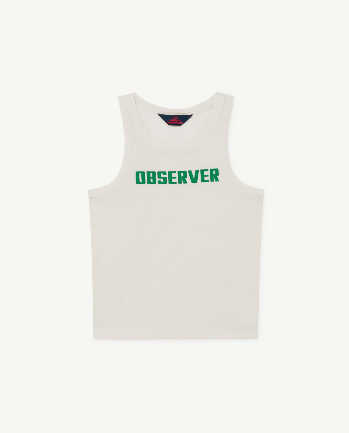 Boys & Girls White Logo Cotton Tank Top