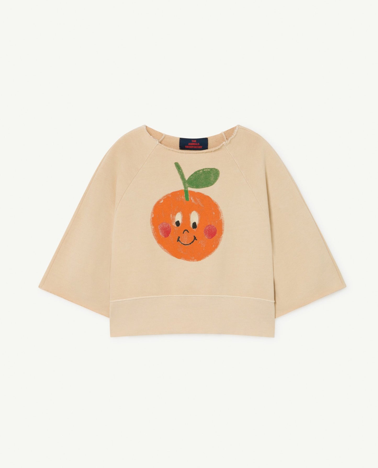 Girls Light Brown Fruit Cotton Sweatshirt
