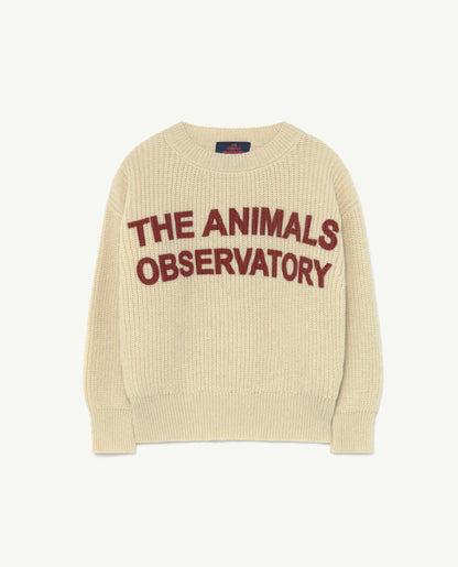Boys & Girls White Logo Sweater