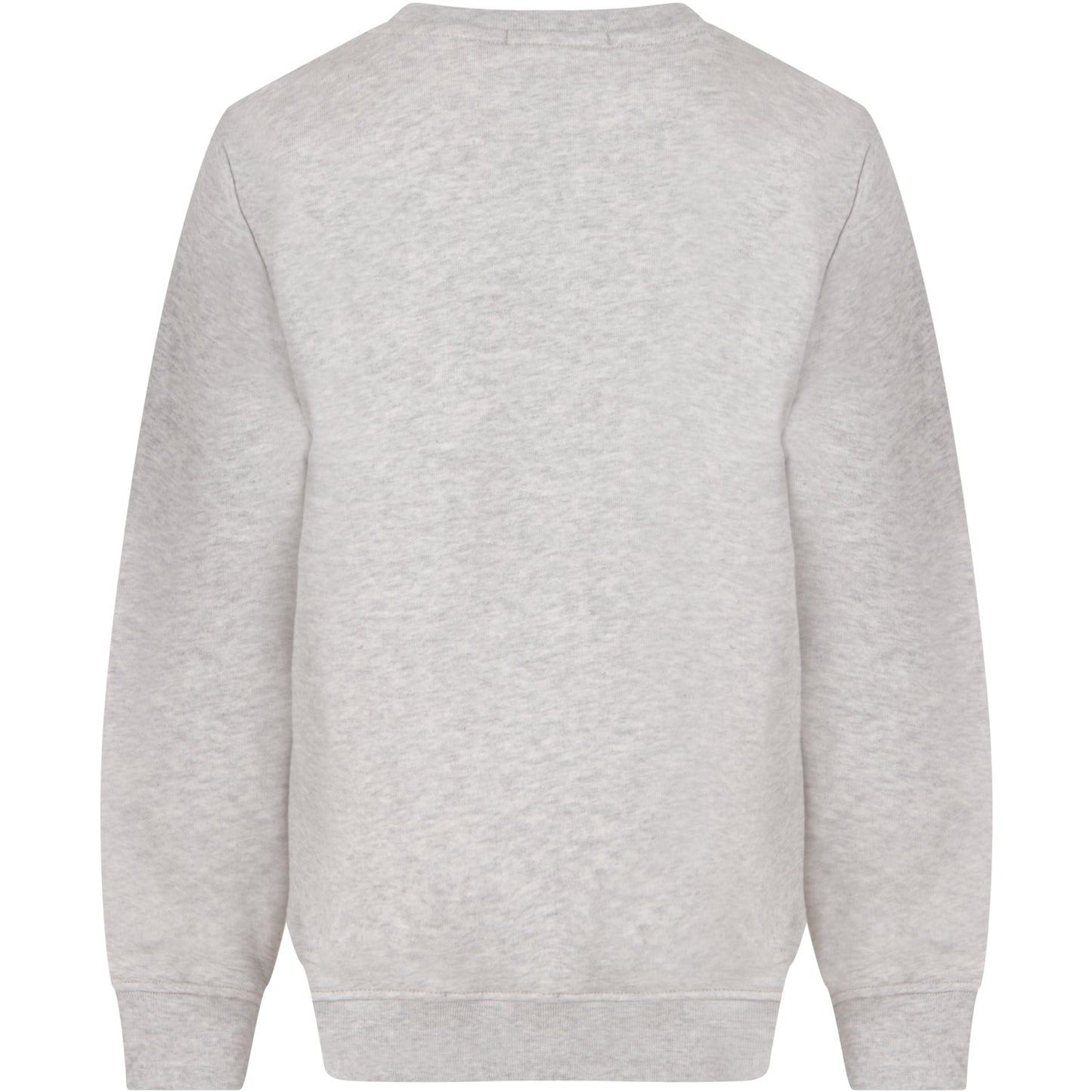 Boys & Girls Light Melange Grey Cotton Sweatshirt