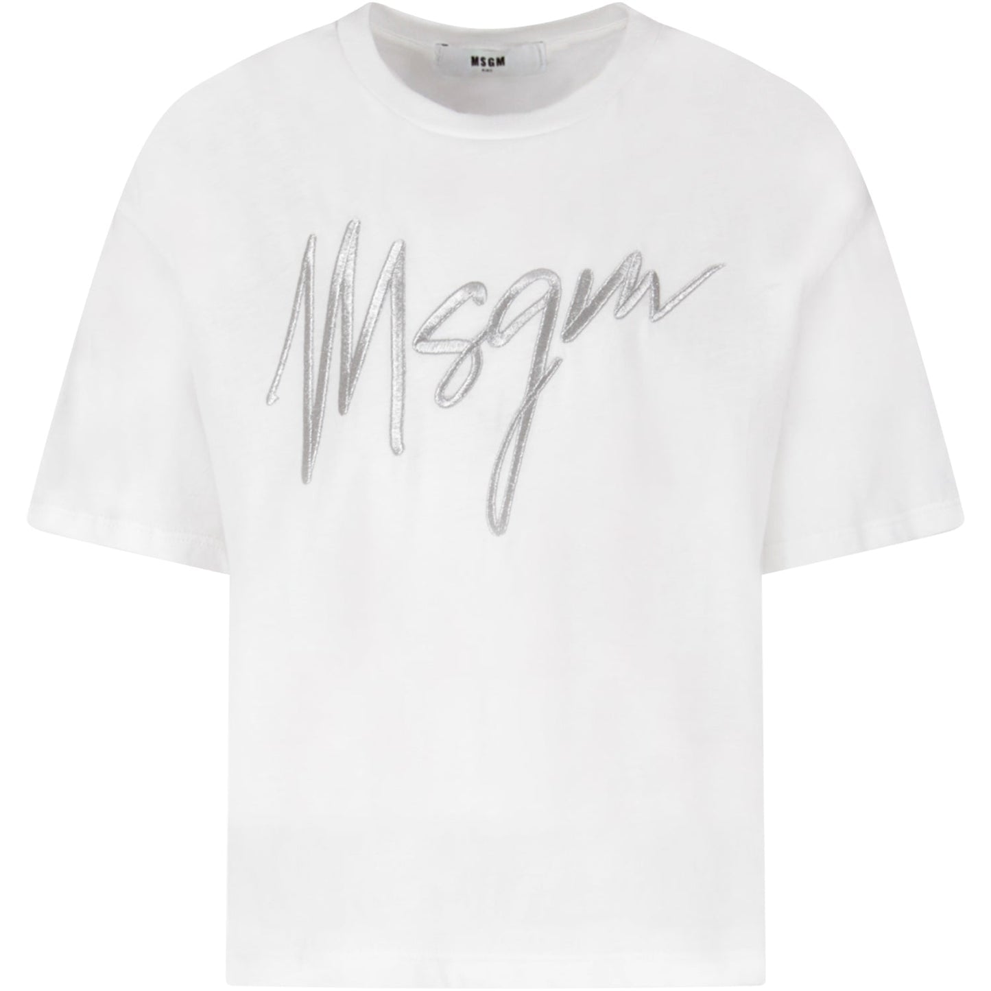 Girls White Maxi Cotton Jersey