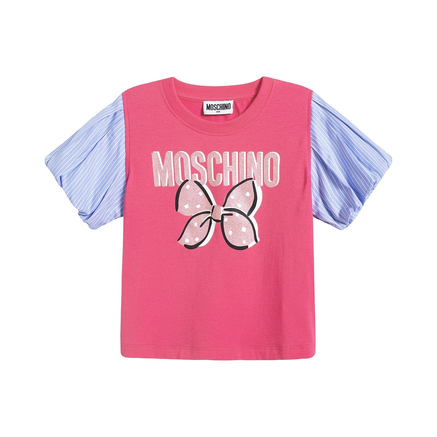 女童粉色Logo棉T恤