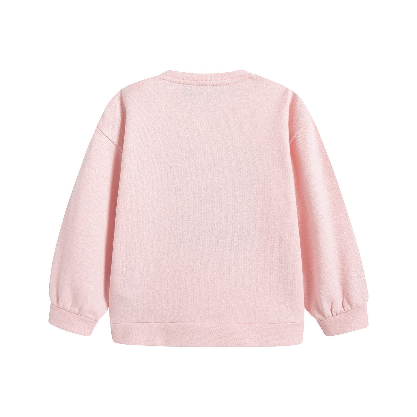 女婴粉色Logo棉卫衣