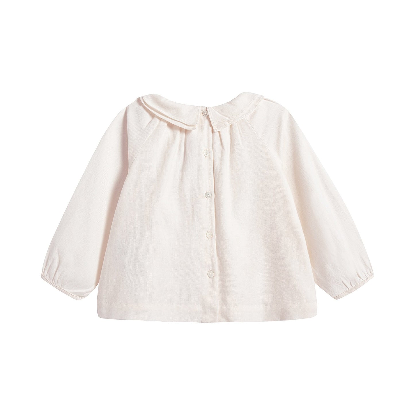 女婴浅粉色棉上衣