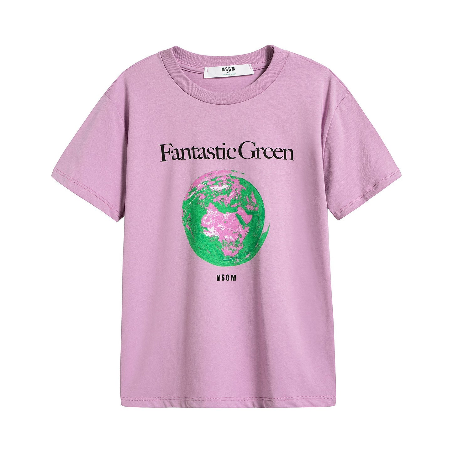 Boys & Girls Lilac Cotton T-Shirt
