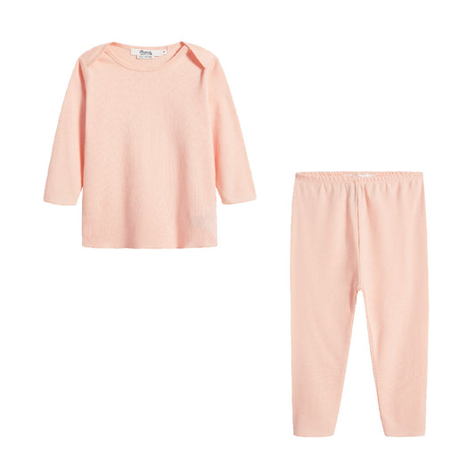 Baby Girls Light Orange Cotton Set