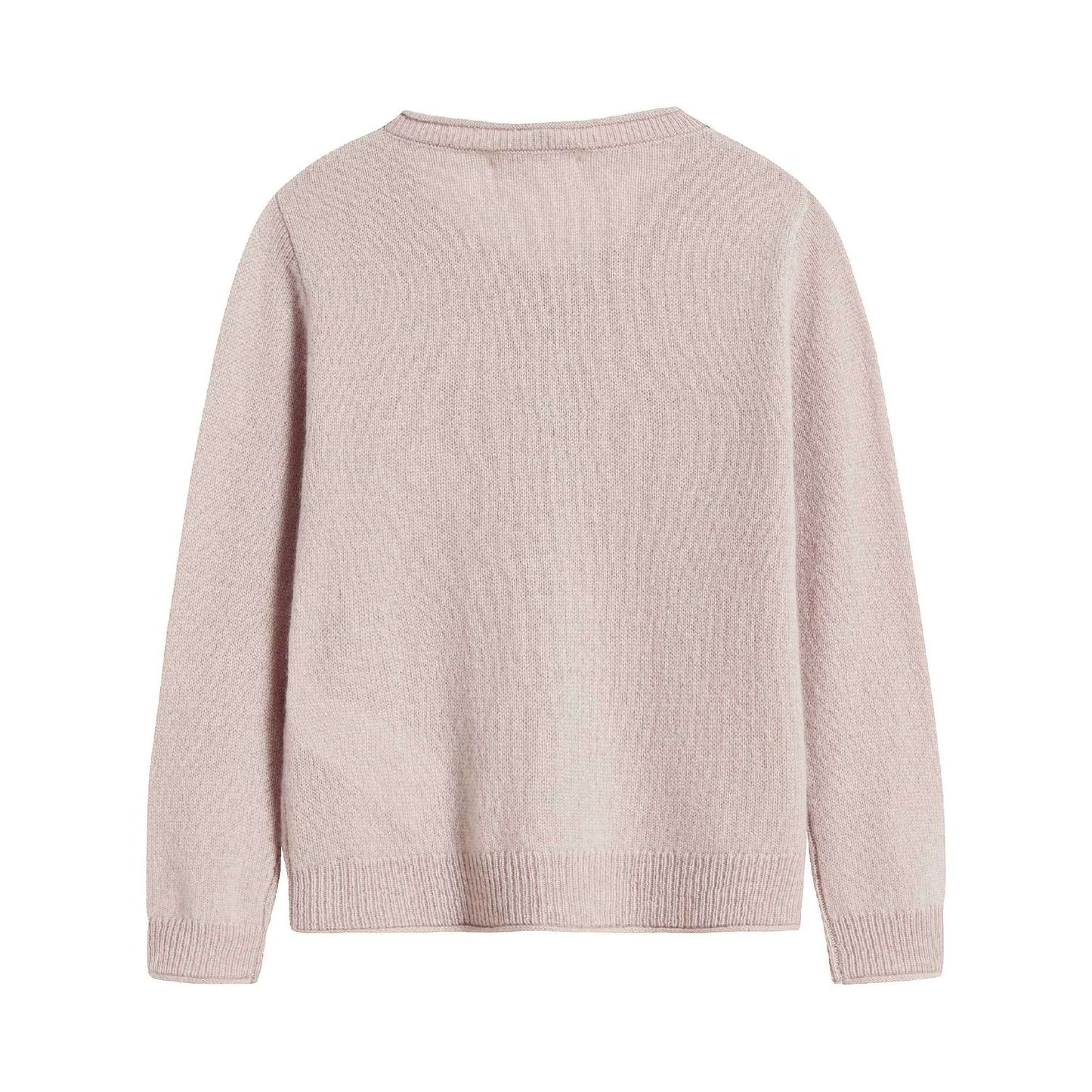 Girls Puce Grey Cashmere Cardigan