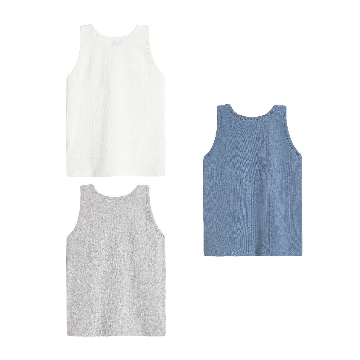 Boys Ecru Undershirt Set (3 Pieces)