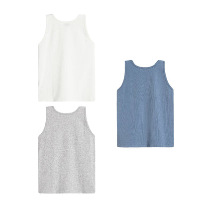 Boys Ecru Undershirt Set (3 Pieces)