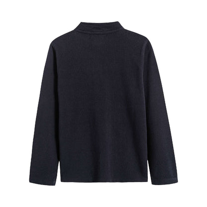 Boys Navy Cotton Poloshirt