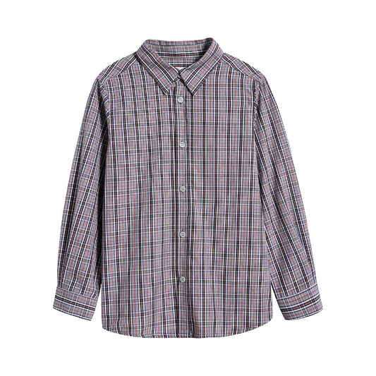 Boys Plaid Cotton T-Shirt