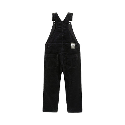 Boys Navy Suspender Trousers