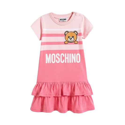 Baby Girls Pink Stripe Cotton Dress