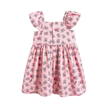Baby Girls Pink Toy Cotton Dress