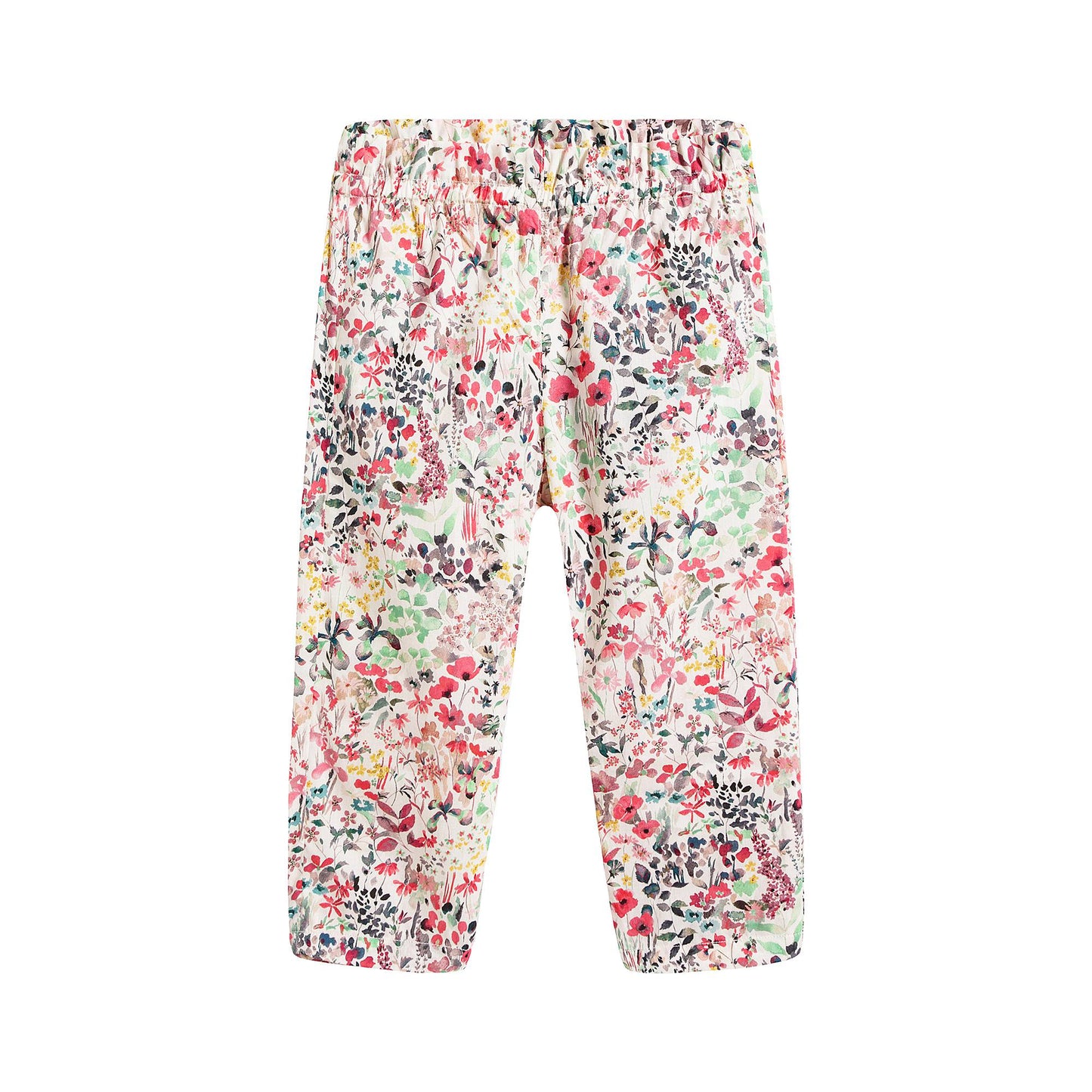 Baby Girls Multicolor Cotton Trousers