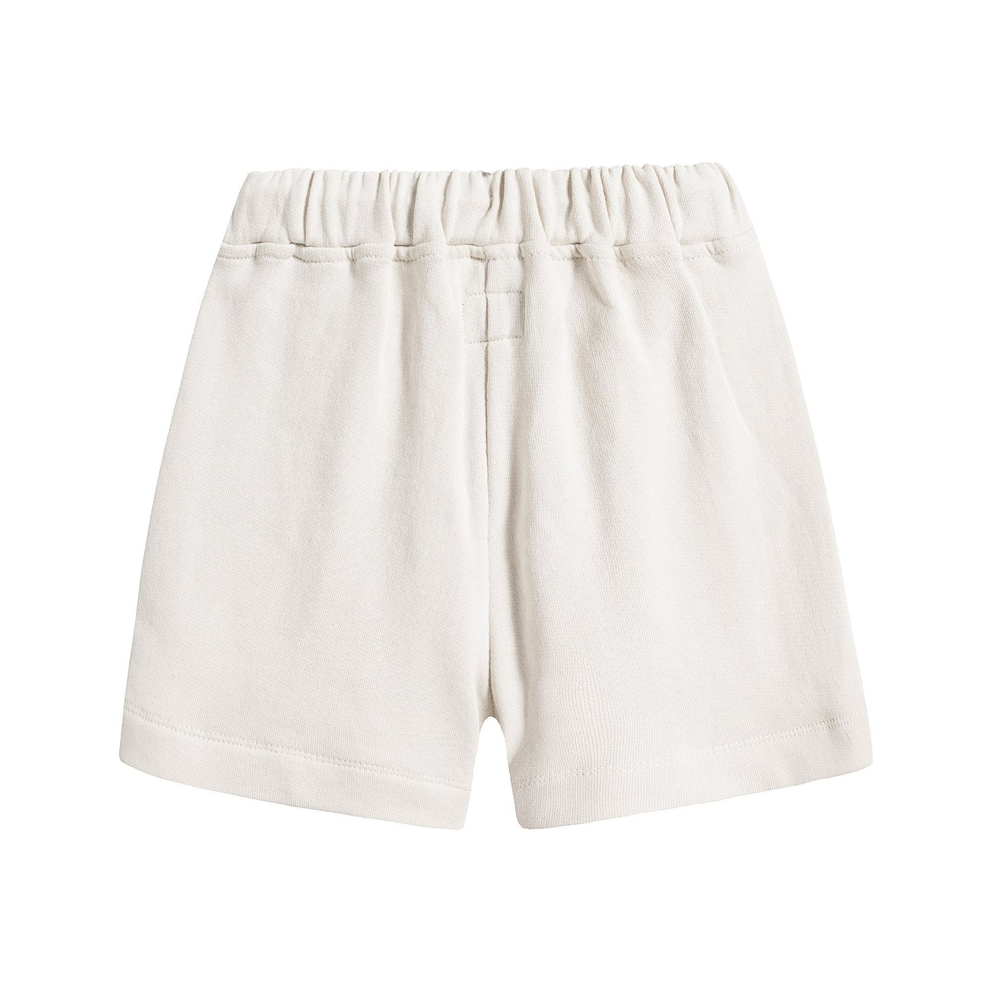 Girls White Cotton Shorts
