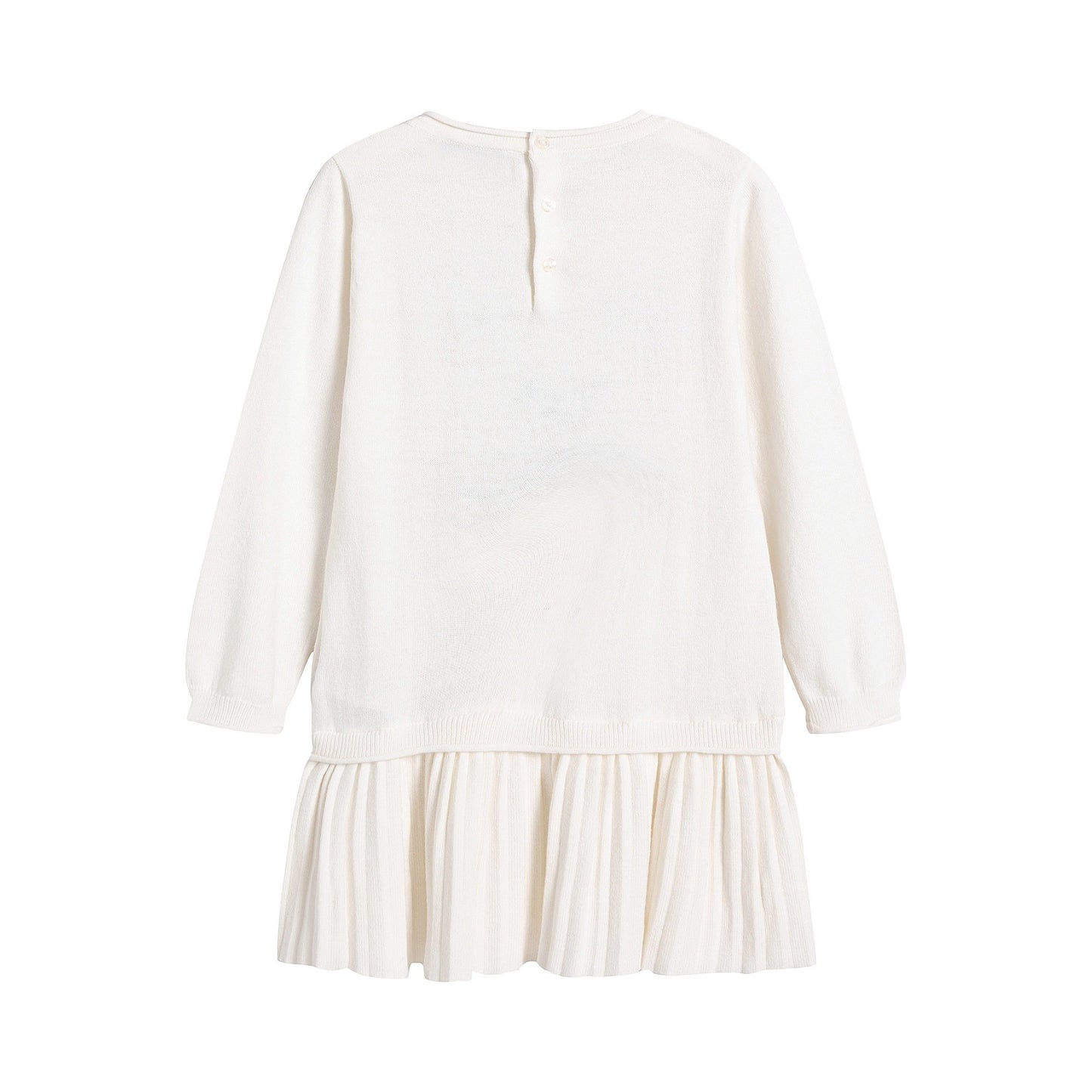 女婴白色Logo连衣裙