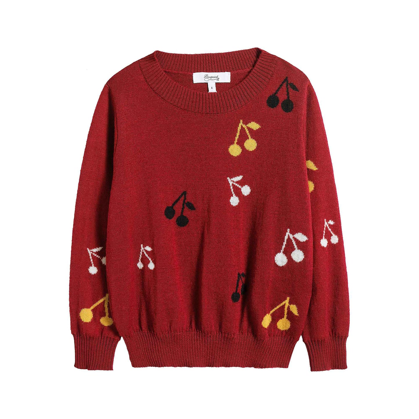 Girls Red Cherry Jumper