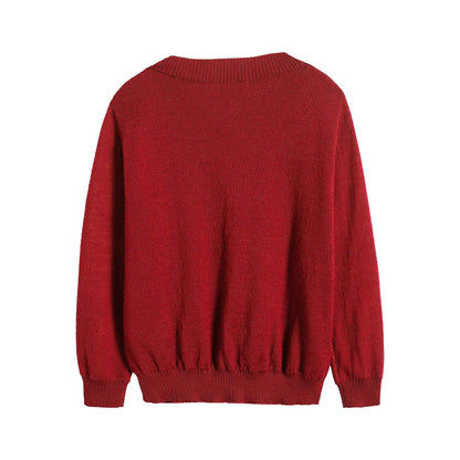 Girls Red Cherry Jumper