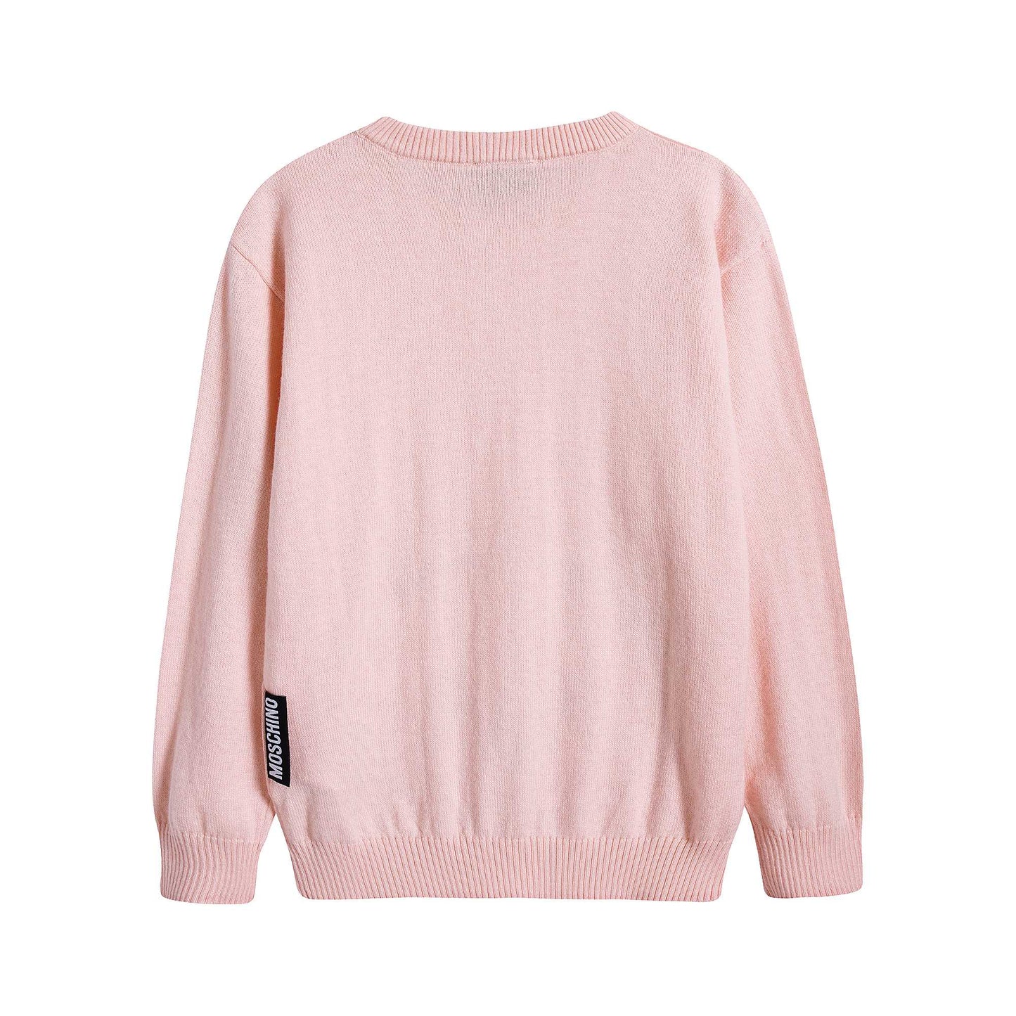 Girls Pink Teddy Bear Jumper