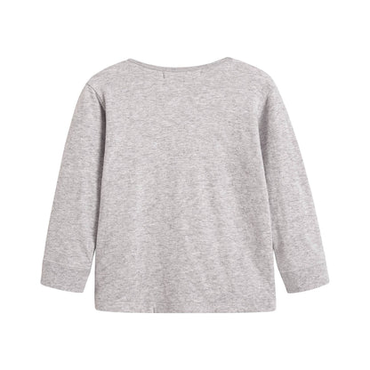 婴儿灰色棉套装