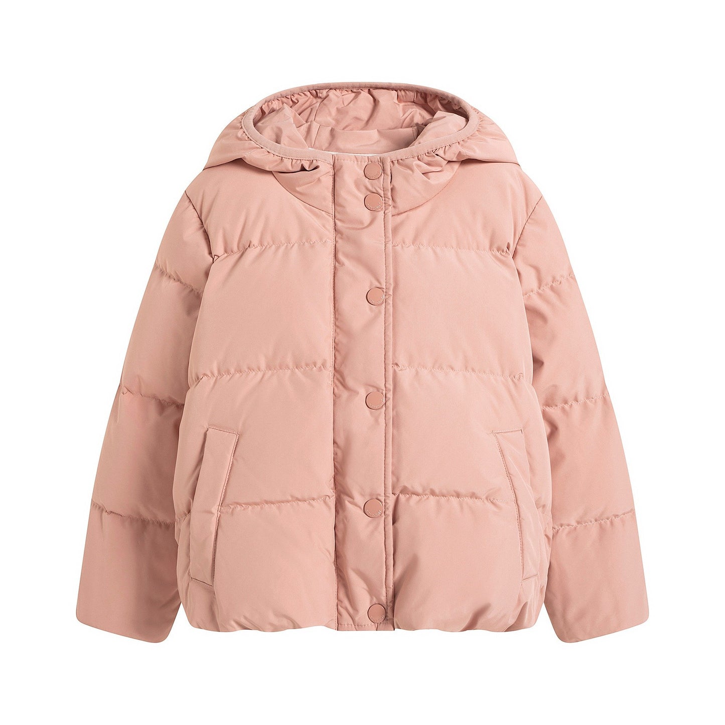 女童粉色羽绒服