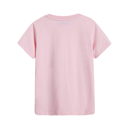 Girls Pink Teddy T-Shirt