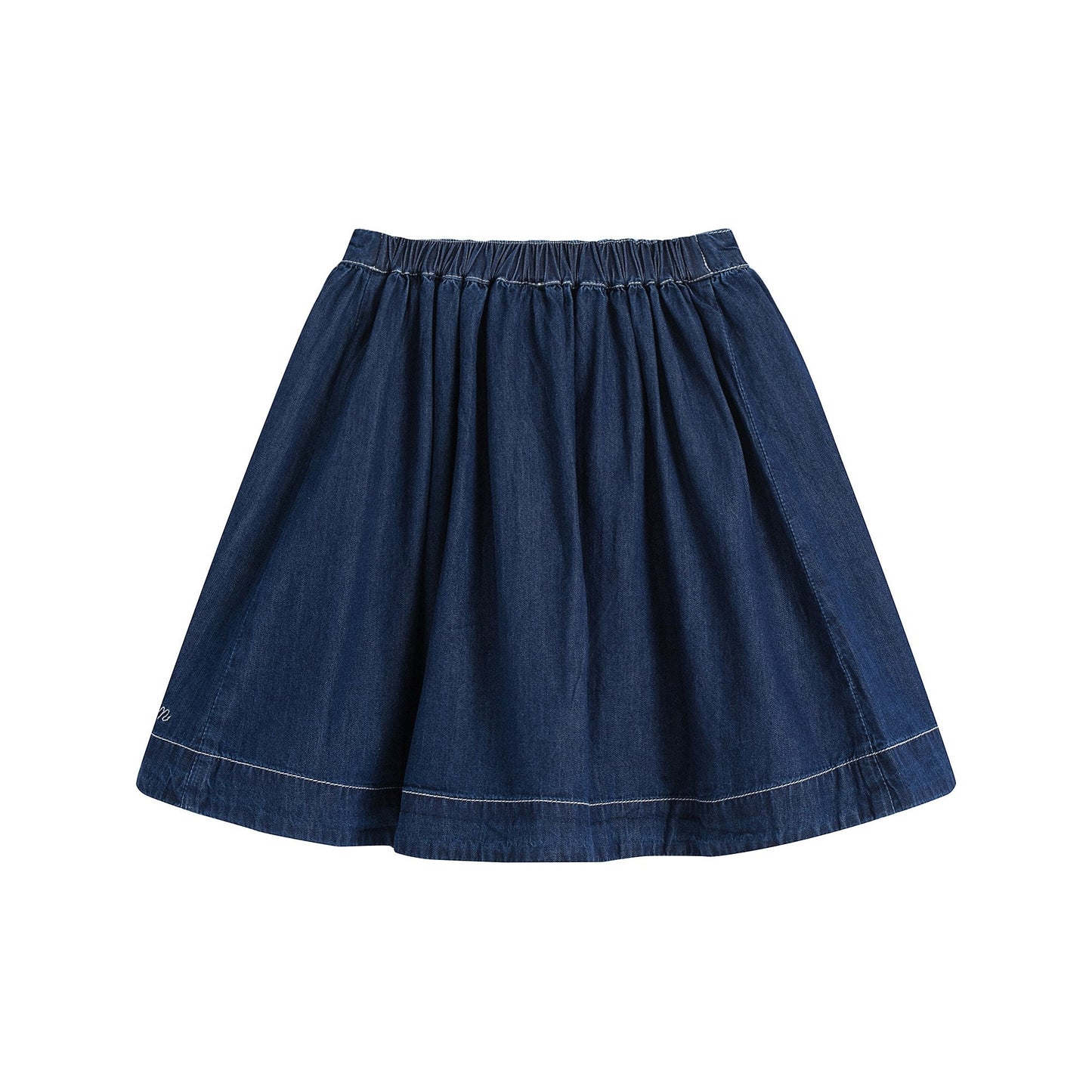 女童蓝色牛仔短裙