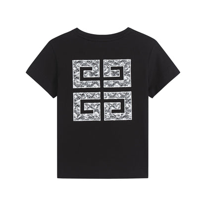 儿童黑色Logo棉T恤