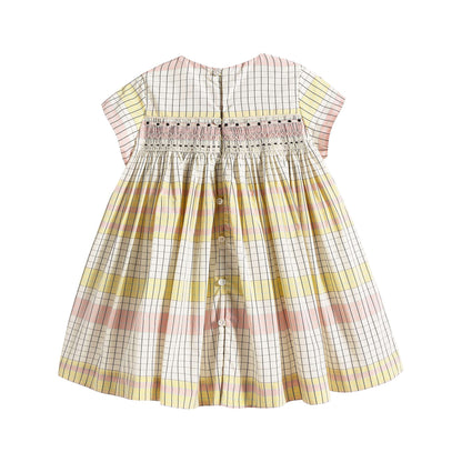 Baby Girls Yellow Check Dress Set