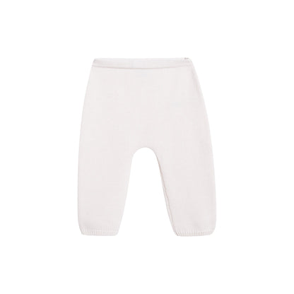 女婴白色Logo羊毛套装