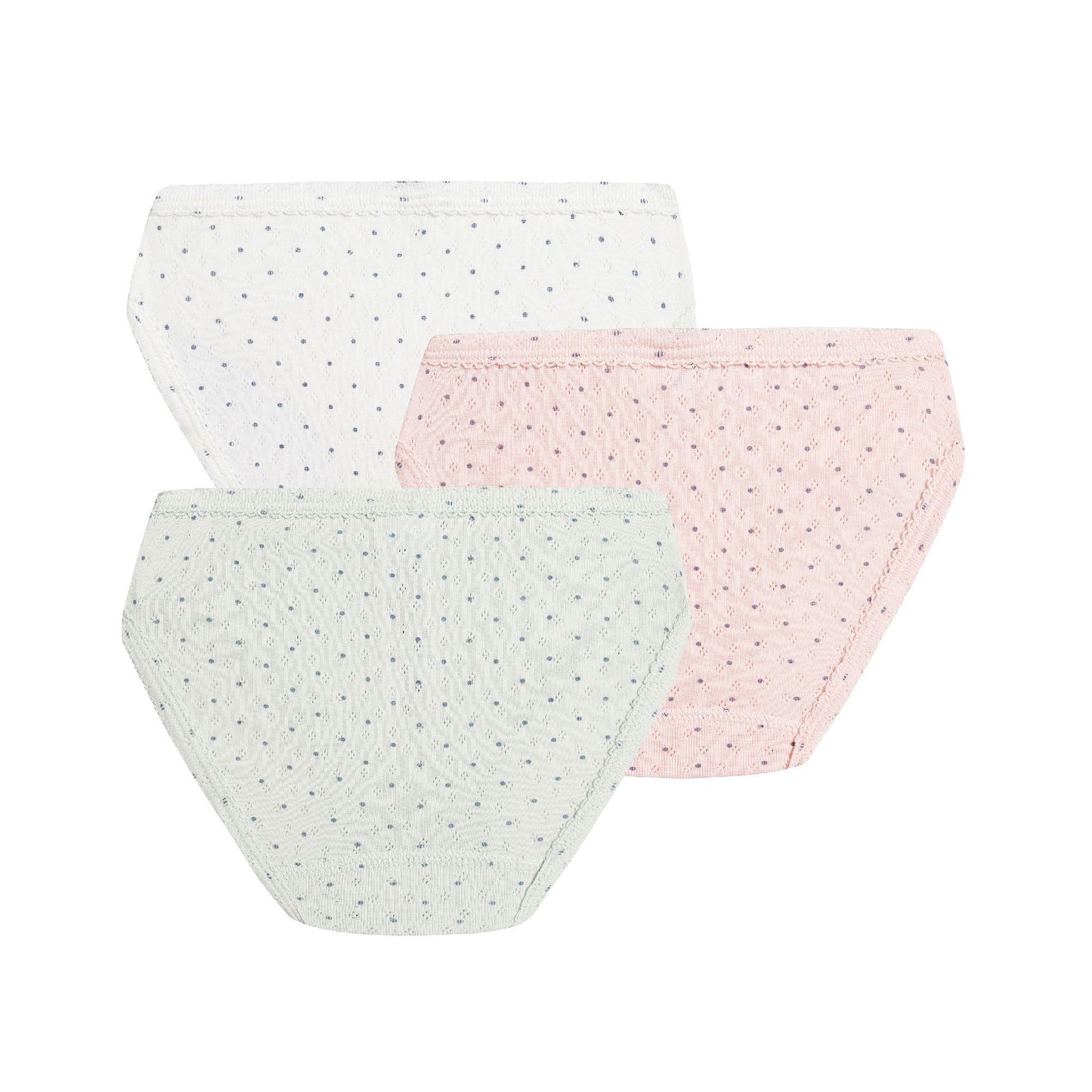 女童彩色圆点棉内裤套装 (3件)