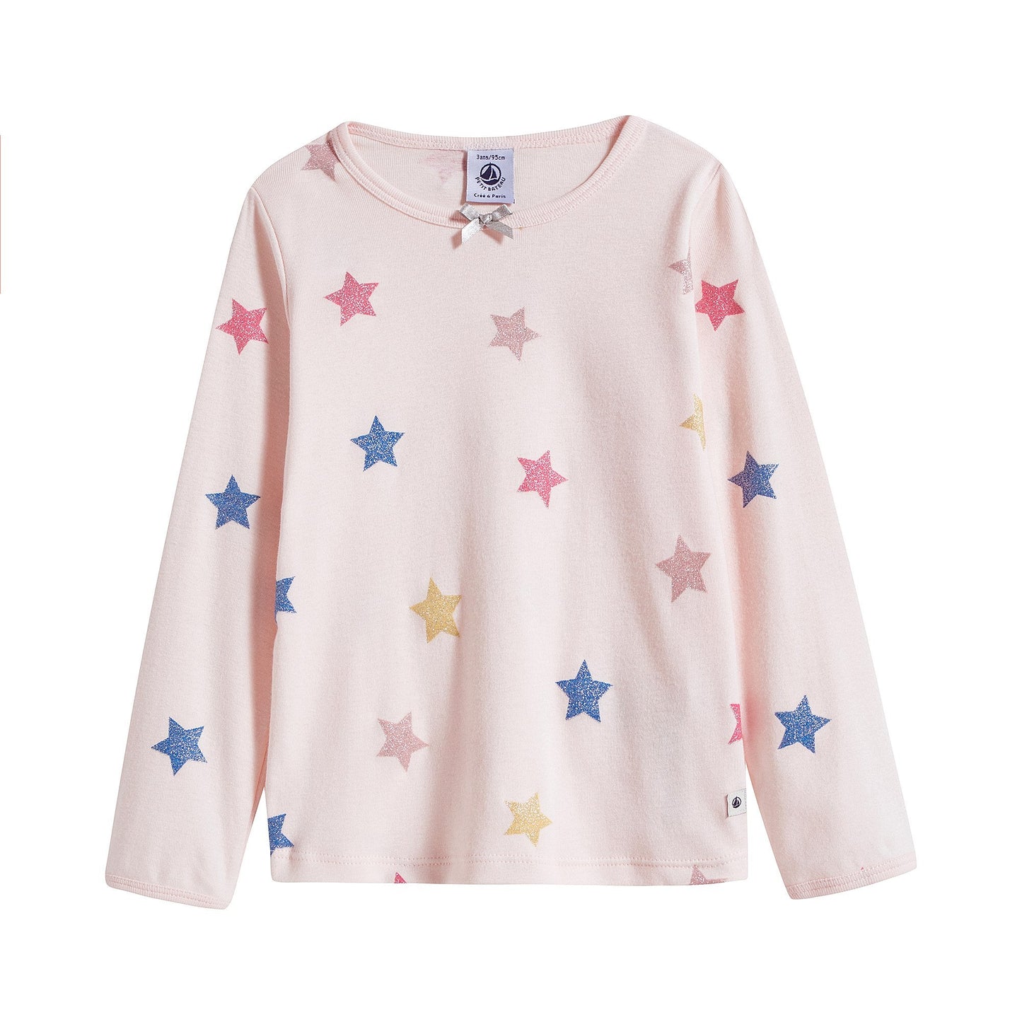 Girls Pink Stars Nightwear Set