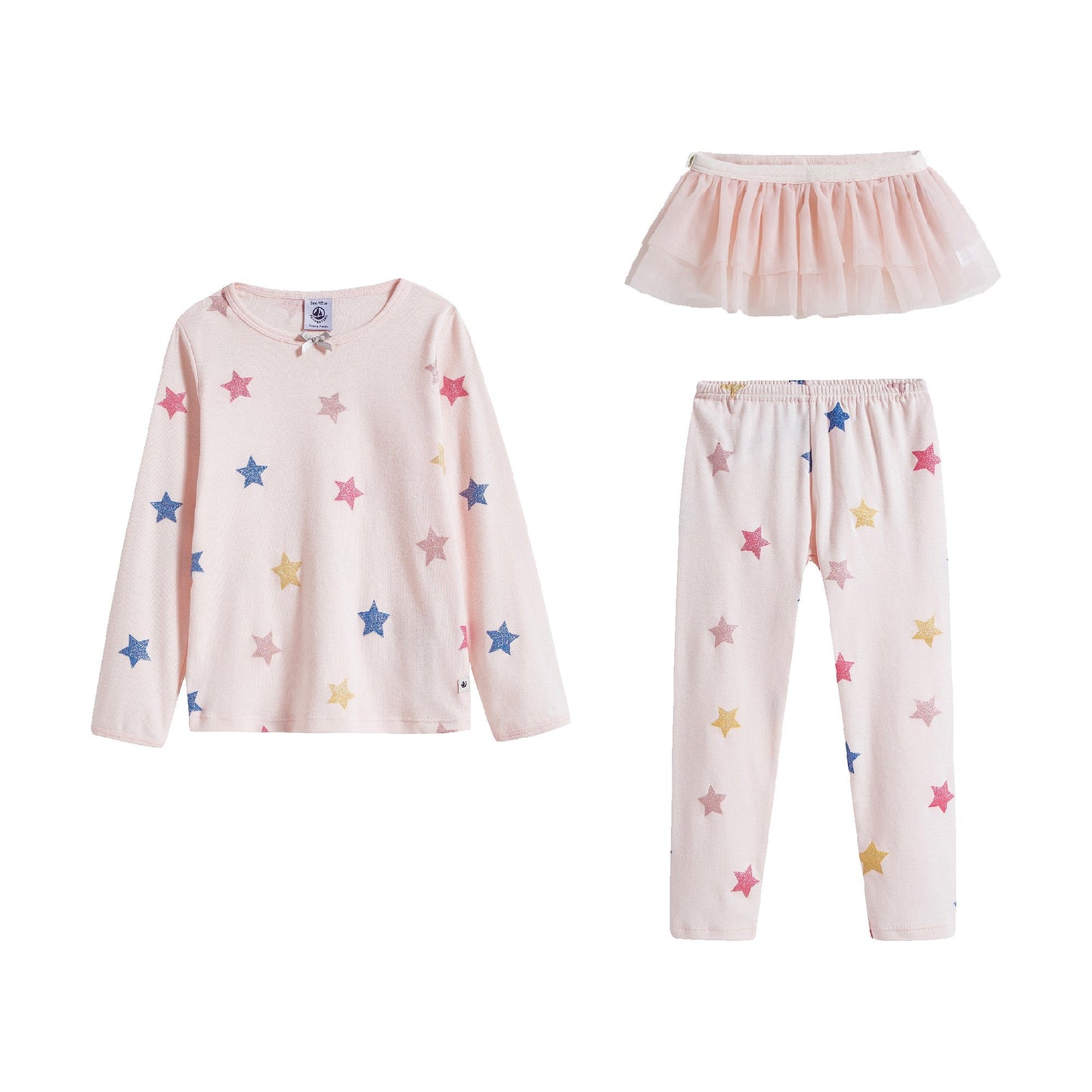 Girls Pink Stars Nightwear Set
