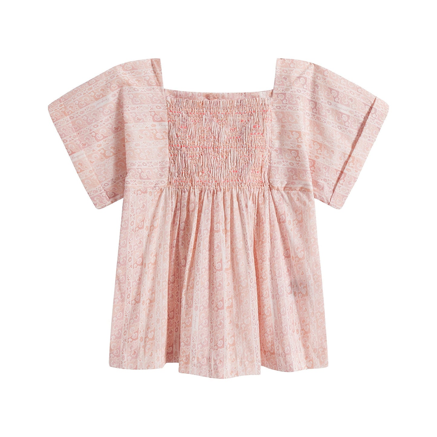 Girls Light Pink Cotton Top