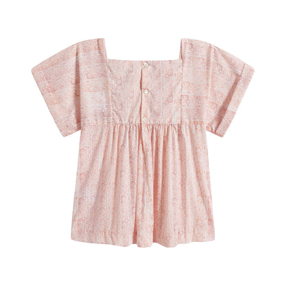 Girls Light Pink Cotton Top