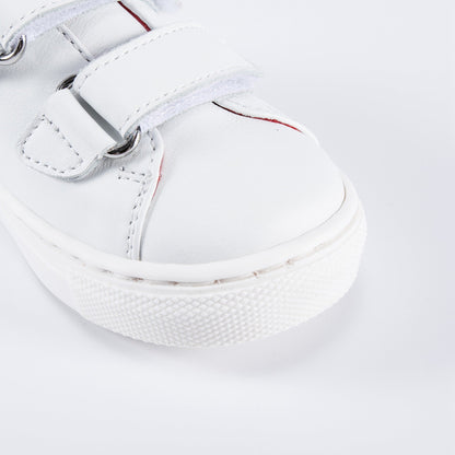 Baby Girls Red Patch Teddy Sneakers