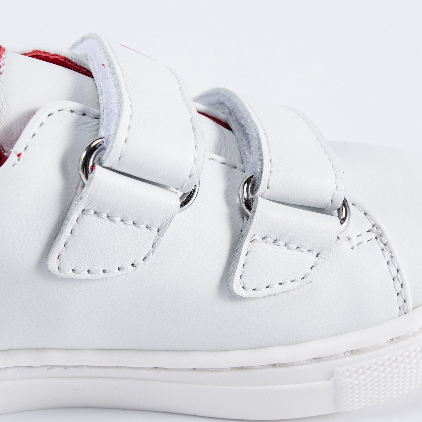 Baby Girls Red Patch Teddy Sneakers