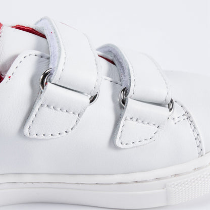 Baby Girls Red Patch Teddy Sneakers
